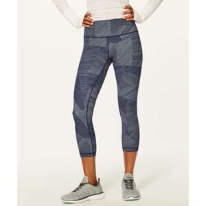 Lululemon Wunder Under Crop Hi-Rise Full-On Luxtreme 21" Sz 6